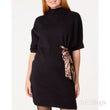 Load image into Gallery viewer, Leopard Print Tie Dress - Black
