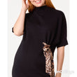 Load image into Gallery viewer, Leopard Print Tie Dress - Black
