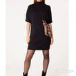 Load image into Gallery viewer, Leopard Print Tie Dress - Black
