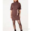 Load image into Gallery viewer, Leopard Print Tie Dress - Chocolate
