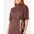 Load image into Gallery viewer, Leopard Print Tie Dress - Chocolate
