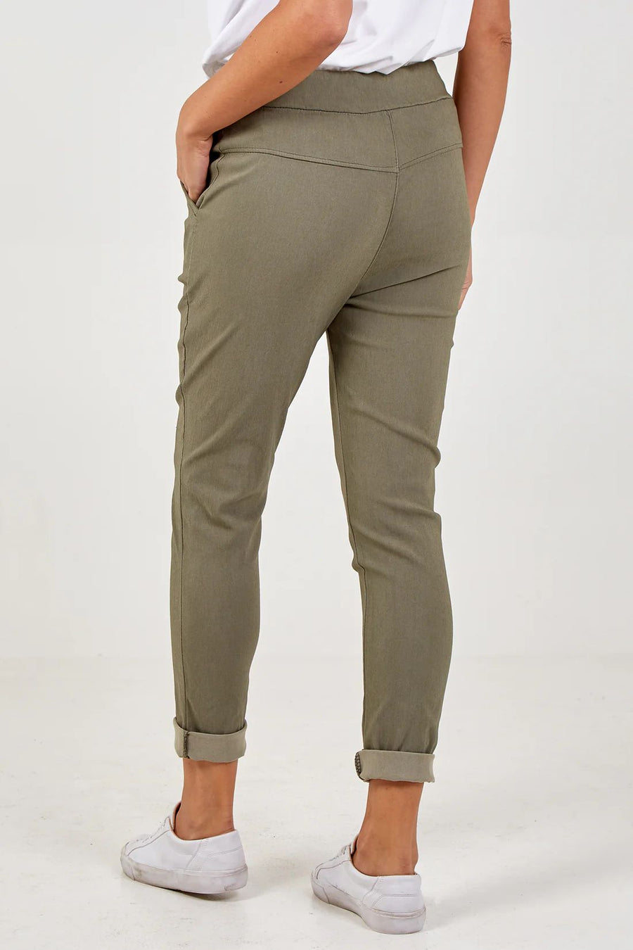 Magic Plain Smart Non-Crush Trouser - Khaki