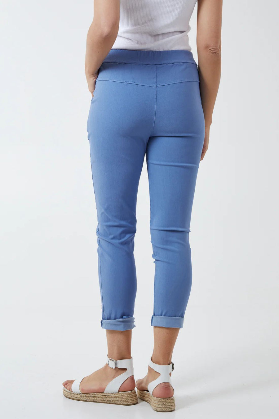 Magic Plain Smart Non-Crush Trouser - Denim