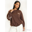 Load image into Gallery viewer, New York Applique Sweatshirt - Beige
