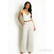 Load image into Gallery viewer, Pin Tuck High Waist Wide Leg Trousers - Beige
