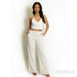 Load image into Gallery viewer, Pin Tuck High Waist Wide Leg Trousers - Beige
