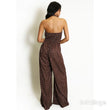 Load image into Gallery viewer, Polka Dot Side Buckle Wrap Jumpsuit - Brown
