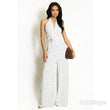 Load image into Gallery viewer, Polka Dot Side Buckle Wrap Jumpsuit - White

