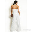 Load image into Gallery viewer, Polka Dot Side Buckle Wrap Jumpsuit - White
