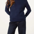 Load image into Gallery viewer, Rib High Neck Jumper - Navy
