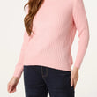 Load image into Gallery viewer, Rib High Neck Jumper - Pink
