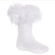 Load image into Gallery viewer, Baby Girls Tutu Frill Socks With Bow - White
