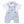 Load image into Gallery viewer, Baby Boys Dungaree &amp; Bodysuit With Bowtie - Blue
