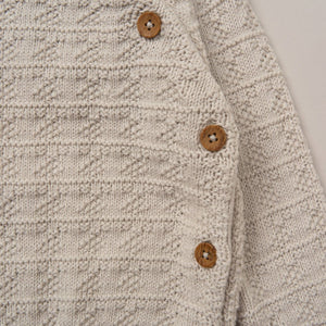 Baby Boys Knitted 2 Piece Outfit - Beige