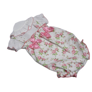 Baby Girls Luxury 2 Piece Romper - Cerise