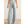 Load image into Gallery viewer, Belted Wide Leg Flare Jeans - Light Wash
