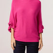 Load image into Gallery viewer, Ruffle Sleeve Knitted Top - Hot Pink
