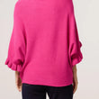 Load image into Gallery viewer, Ruffle Sleeve Knitted Top - Hot Pink
