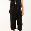 Load image into Gallery viewer, Ruffle Sleeve Top/Culotte Trouser Set - Black

