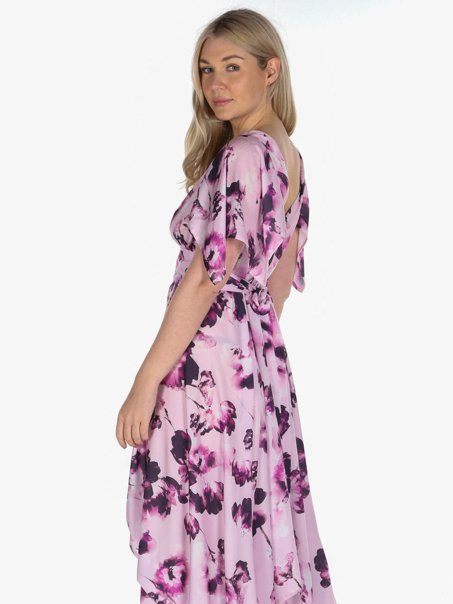 Blonde & Wise Wendy Dress With Waterfall Sleeves - Somerset Floral