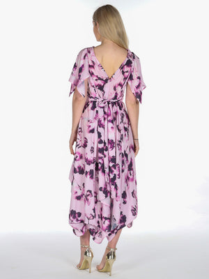 Blonde & Wise Wendy Dress With Waterfall Sleeves - Somerset Floral