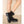 Load image into Gallery viewer, Suede Fur Collar Lace Up Ankle Boots - Black
