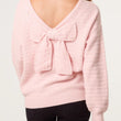 Load image into Gallery viewer, Textured Bow Back Knit Jumper - Pink
