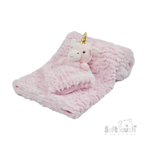 Unicorn Comforter & Wrap Set - Lavender Pink