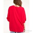 Load image into Gallery viewer, V-Neck Centre Front Tie Hem Blouse - Red
