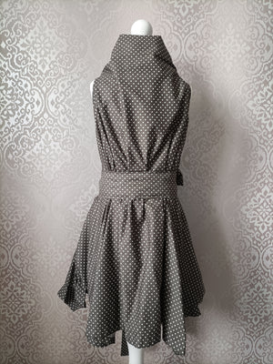 Mini Blonde & Wise Polka Trench Dress - Dark Grey