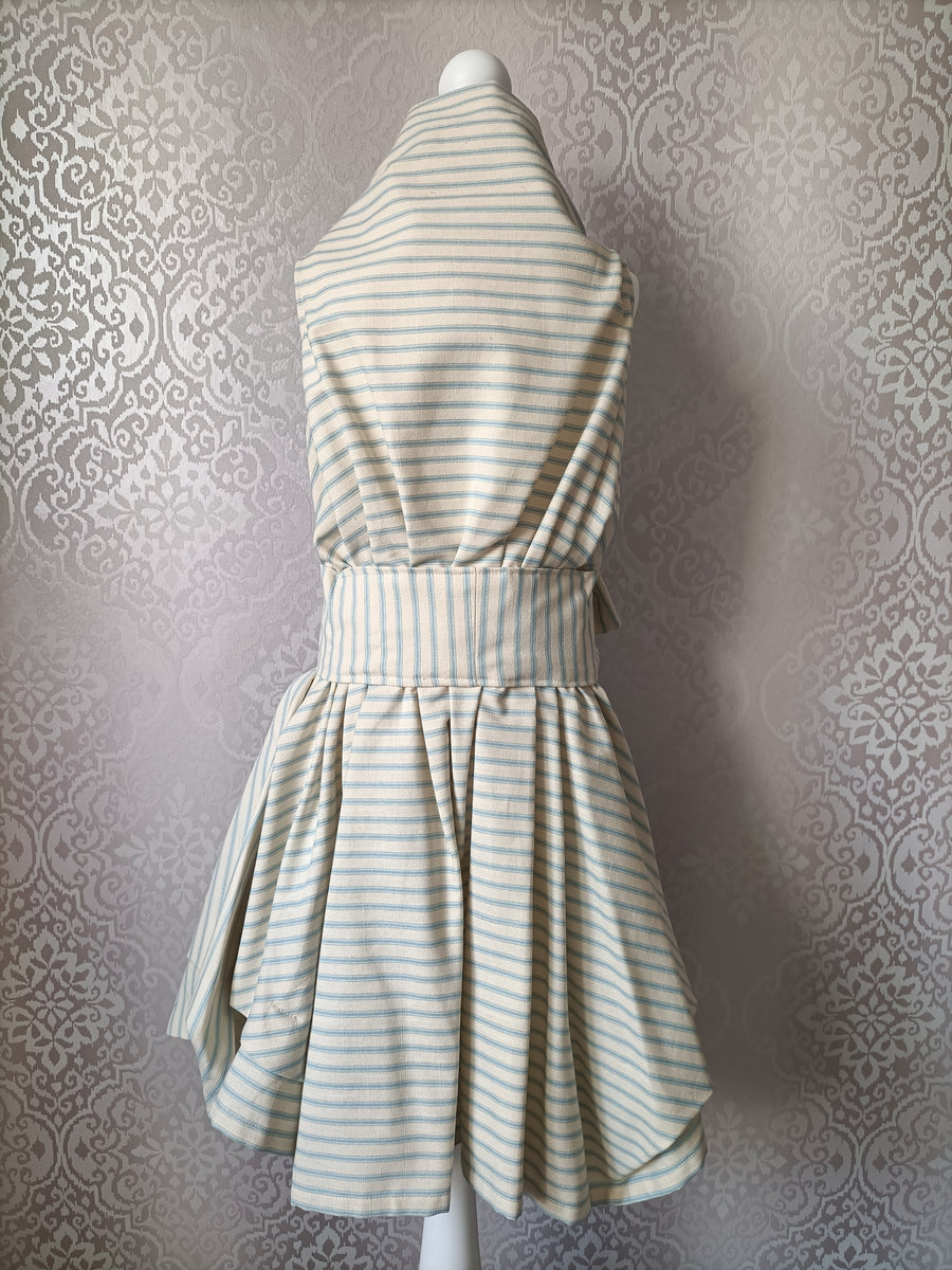 Mini Blonde & Wise Trench Dress - Blue Stripe