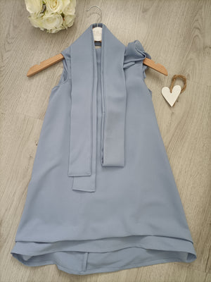 Mini Blonde & Wise Anna Dress - Dusty Blue