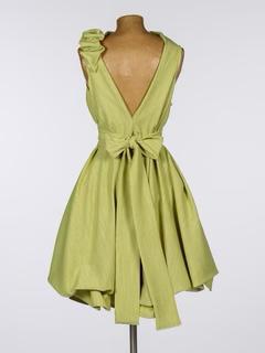 Blonde & Wise Mia Dress With Ruffle - Lime Green
