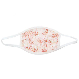 Lace Sequins Mask - Pink