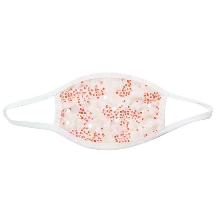 Lace Sequins Mask - Pink