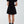 Load image into Gallery viewer, High Neck Puff Sleeve Mini Shift Dress - Black
