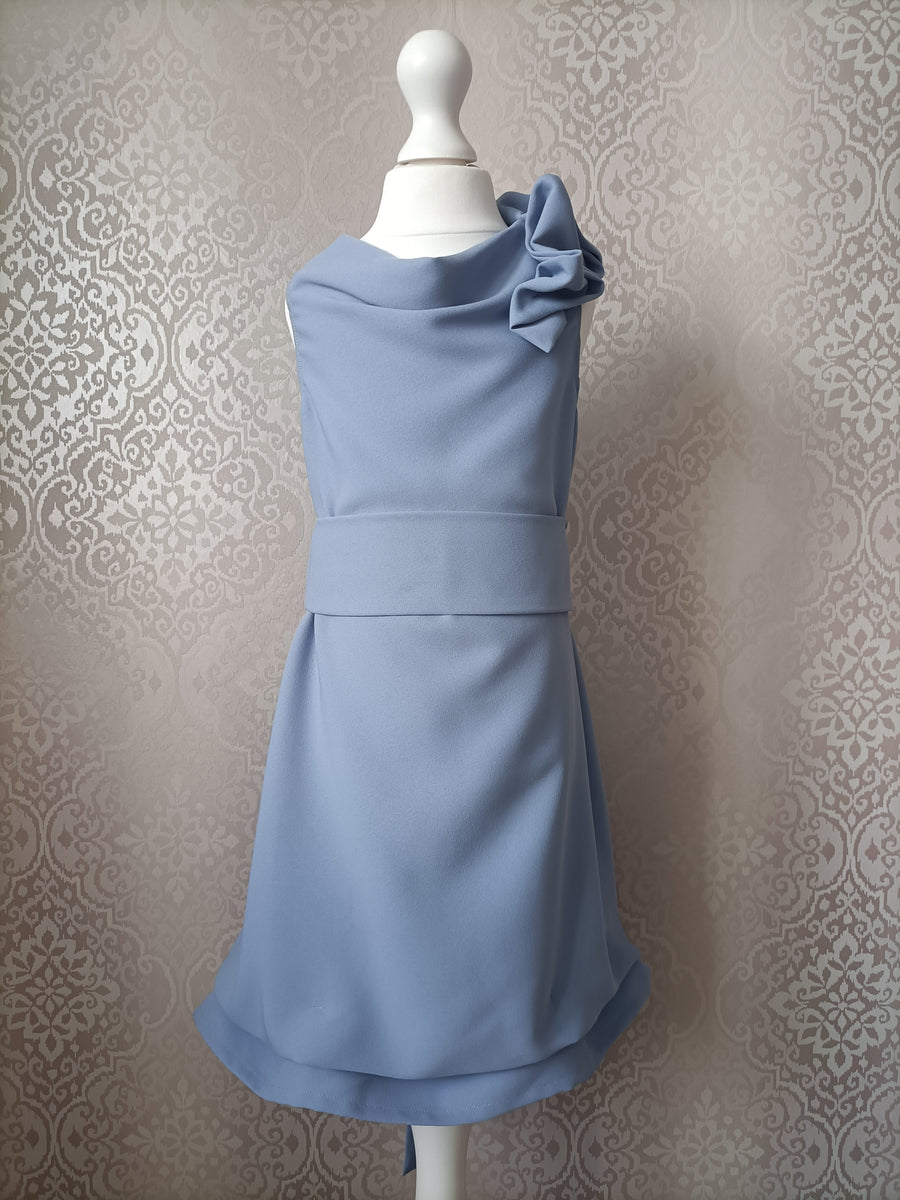 Mini Blonde & Wise Anna Dress - Dusty Blue