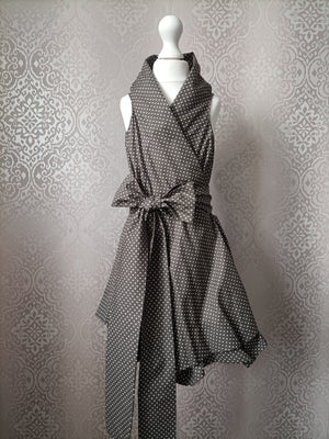 Mini Blonde & Wise Polka Trench Dress - Dark Grey