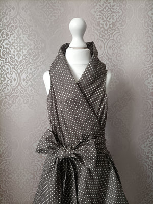 Mini Blonde & Wise Polka Trench Dress - Dark Grey