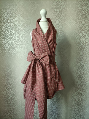 Mini Blonde & Wise Polka Trench Dress - Brown