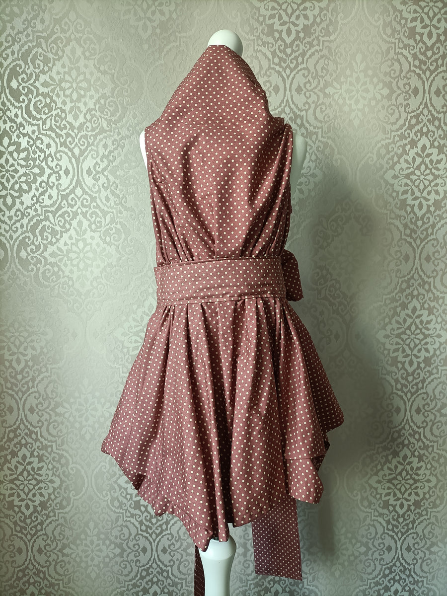 Mini Blonde & Wise Polka Trench Dress - Brown