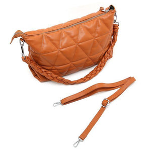 Puffer Handbag - Tan