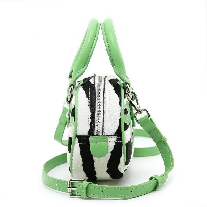 Small Zebra Pony Skin With Crossbody Pattern Bag - Spring Green