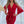 Load image into Gallery viewer, Toria Front Tie Up Midi Dress - Red
